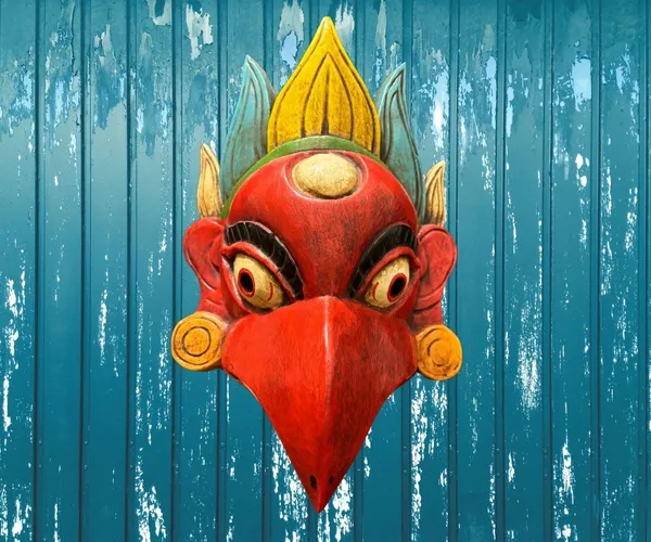 Red_Handmade_Tibetan_Garurd_Mask_|_For_Office_Home_Shops_Door_Hanging