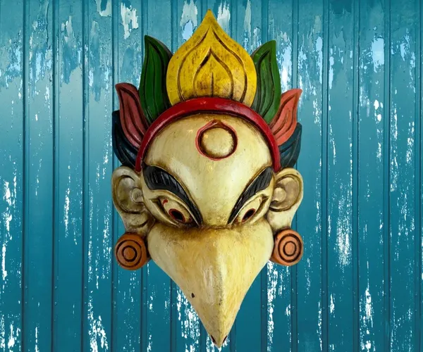 White_Handmade_Tibetan_Garurd_Mask_|_For_Office_Home_Shops_Door_Hanging