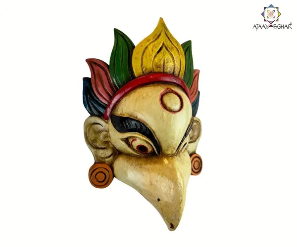 White_Handmade_Tibetan_Garurd_Mask_|_For_Office_Home_Shops_Door_Hanging