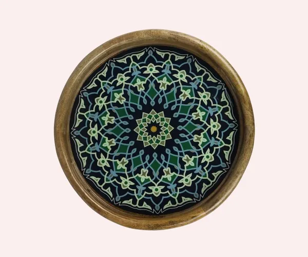 3D_Antique_Wooden_Resin_Serving_Tray_|_Handicraft_Dining_and_Decorative_Tray