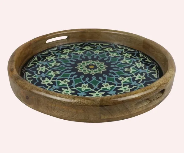 3D_Antique_Wooden_Resin_Serving_Tray_|_Handicraft_Dining_and_Decorative_Tray