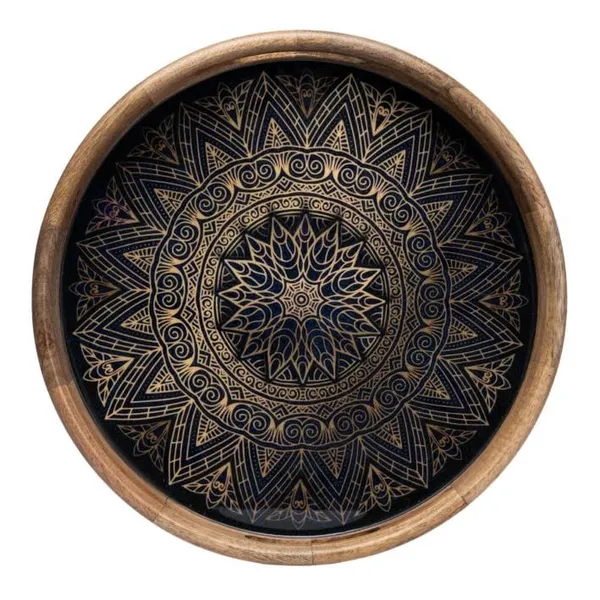 3D_Antique_Wooden_Resin_Serving_Tray_|_Handicraft_Dining_and_Decorative_Tray