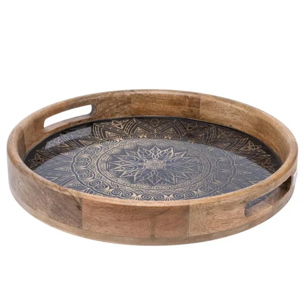 3D_Antique_Wooden_Resin_Serving_Tray_|_Handicraft_Dining_and_Decorative_Tray