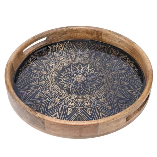 3D_Antique_Wooden_Resin_Serving_Tray_|_Handicraft_Dining_and_Decorative_Tray