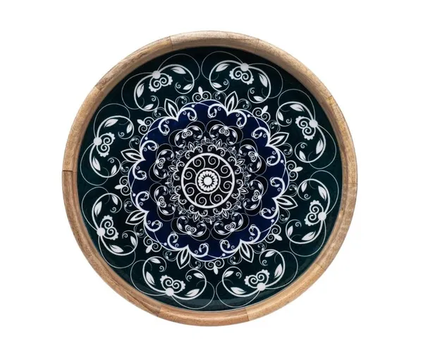 3D_Antique_Wooden_Resin_Serving_Tray_|_Handicraft_Dining_and_Decorative_Tray