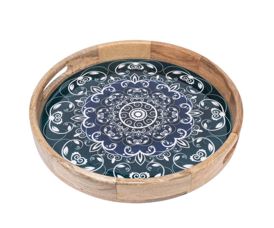 3D_Antique_Wooden_Resin_Serving_Tray_|_Handicraft_Dining_and_Decorative_Tray