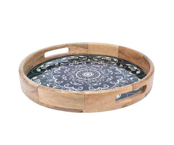 3D_Antique_Wooden_Resin_Serving_Tray_|_Handicraft_Dining_and_Decorative_Tray