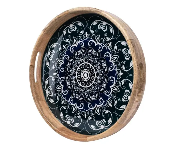3D_Antique_Wooden_Resin_Serving_Tray_|_Handicraft_Dining_and_Decorative_Tray