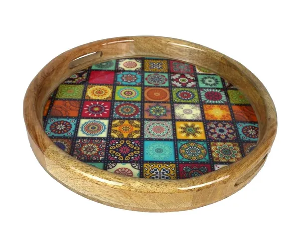 3D_Rangoli_Wooden_Resin_Serving_Tray_|_Handicraft_Dining_and_Decorative_Tray