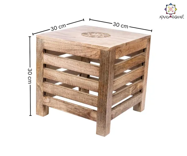 Handmade_Wooden_Antique_Finish_Small_Coffee_Table_|_For_Living_Room