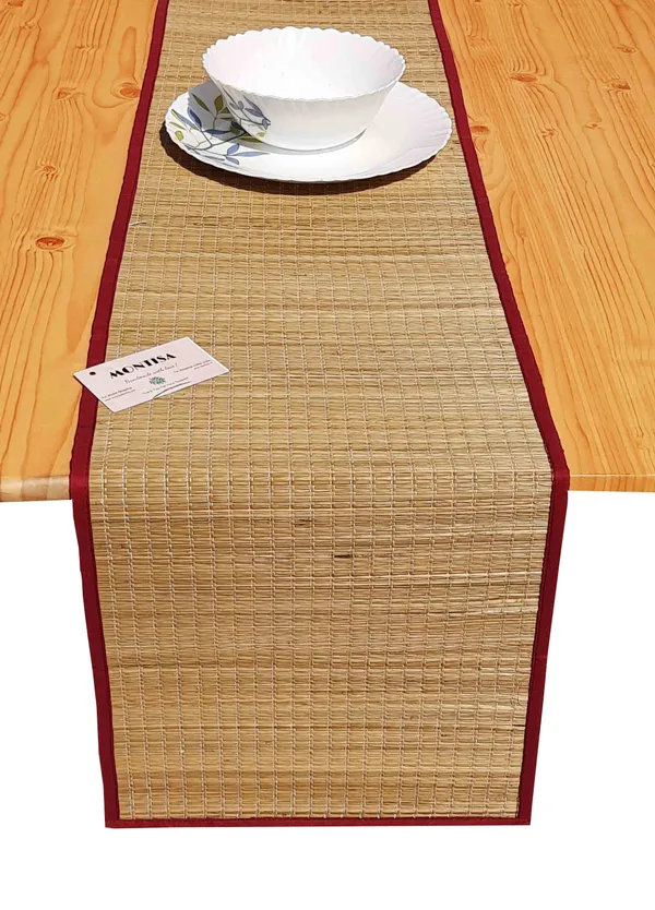 Pack_Of_4_Table_Mat_With_Runner_And_4_Coasters_|_Foldable_Handwoven_Organic_|Made_With_Madurkathi