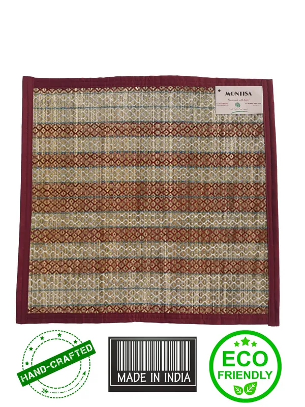 Pooja_Aasan_|_Foldable_Handwoven_Organic_|Made_With_Madurkathi_|_Best_For_Japa,_Sitting,_Meditation