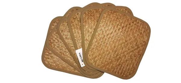 Pack_Of_6_Table_Mat_With_Runner_|_Foldable_Handwoven_Organic_|Made_With_Banig_(Sitalpati_)