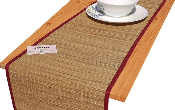Pack_Of_4_Table_Mat_With_Runner_And_4_Coasters_|_Foldable_Handwoven_Organic_|Made_With_Madurkathi