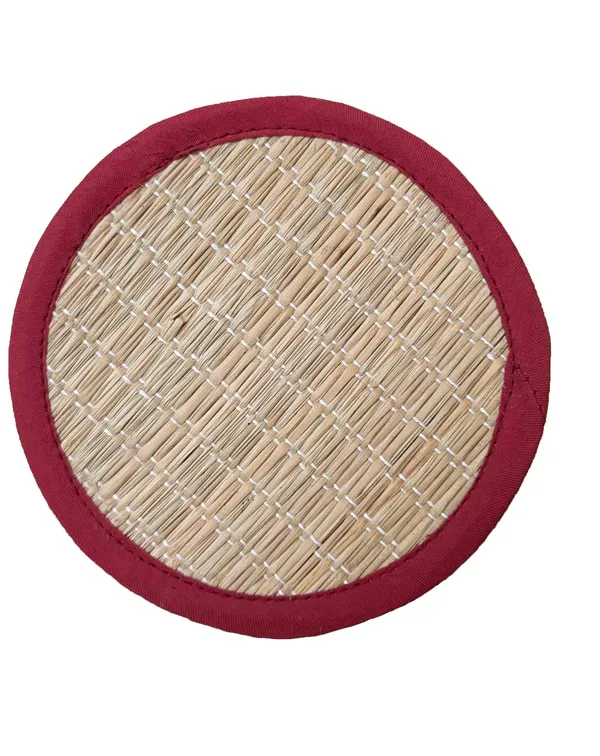 Pack_Of_4_Table_Mat_With_Runner_And_4_Coasters_|_Foldable_Handwoven_Organic_|Made_With_Madurkathi