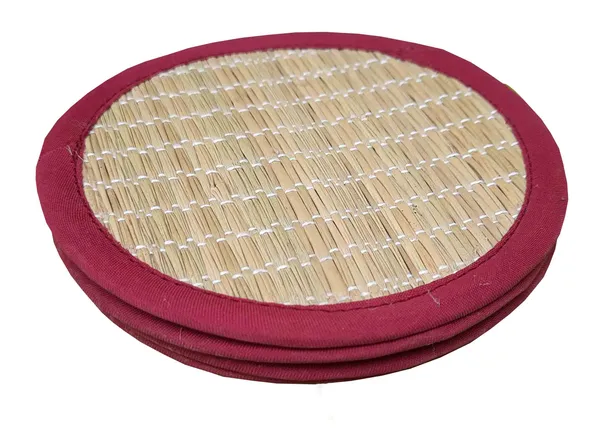 Pack_Of_6_Table_Mat_With_Runner_And_6_Coasters_|_Foldable_Handwoven_Organic_|Made_With_Madurkathi