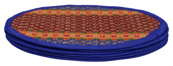 Pack_Of_6_Table_Mat_With_Runner_And_6_Coasters_|_Foldable_Handwoven_Organic_|Made_With_Madurkathi
