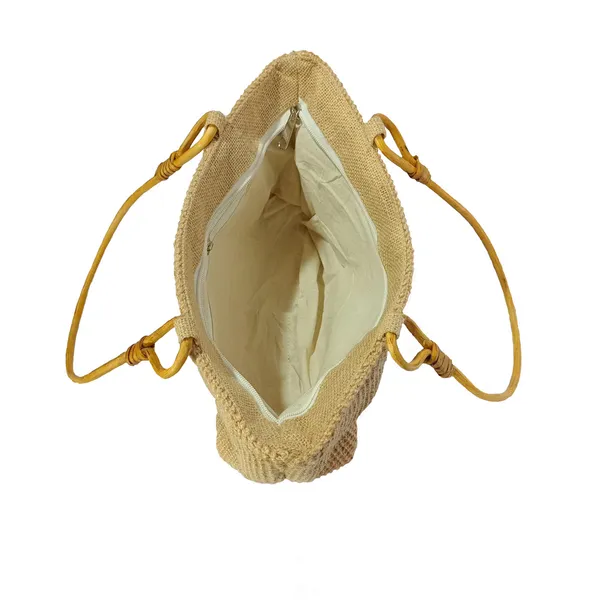 MONTISA_Hand_bag_made_of_Dobby_Jute_|_type_of_Half_Moon_Bag_|_Cane_Handel_with_Handcrafted_designed_Flower-02