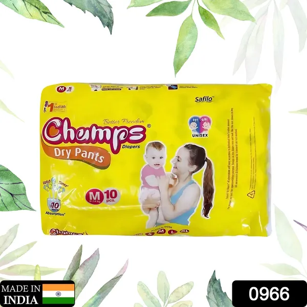 Multicolor_Leakproof_Soft_&_Dry_Baby_Diaper_Pants_(10_Pcs)
