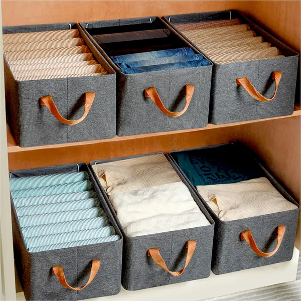 Multicolor_Cotton_And_Linen_Foldable_Storage_Box_With_Lid_And_Handles_(45_Cm)