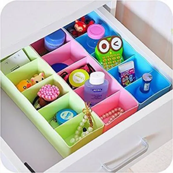 Multicolor_Multi-Function_Desktop_Drawer_5_Grid_Storage_Box_(4_Pcs)