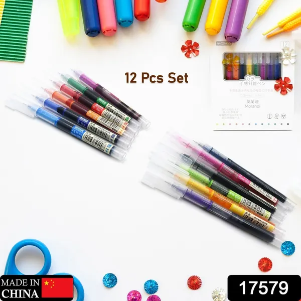 Multicolor_Quick-Drying_Liquid_Gel_Ink_Pens_(12_Pcs)_(0.5_Mm)