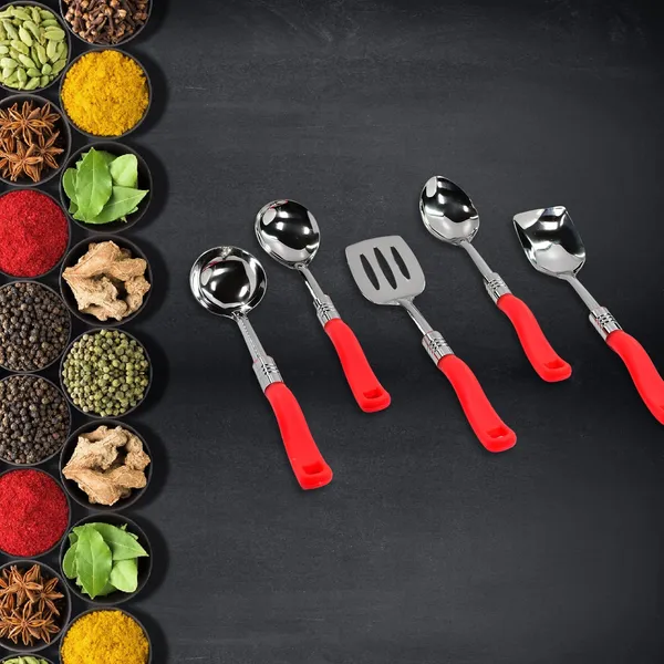 Multicolor_Stainless_Steel_Serving_Spoon_Set_(5_Pcs)