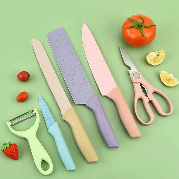 Multicolor_Professional_High_Carbon_Stainless_Steel_Non-Stick_Blades_Cutting_Knives_Set_(Set_Of_6)