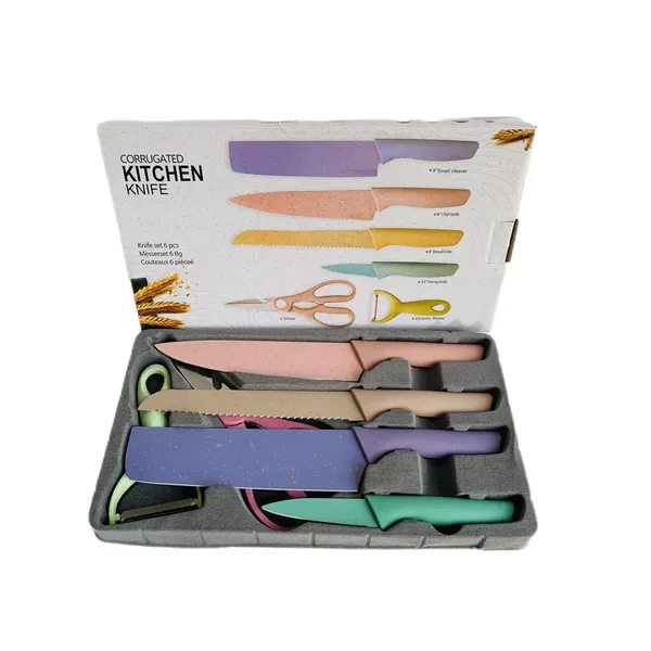 Multicolor_Professional_High_Carbon_Stainless_Steel_Non-Stick_Blades_Cutting_Knives_Set_(Set_Of_6)