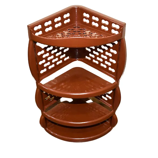 Brown_Multi-Purpose_3_Layer_Plastic_Corner_Rack_|_Big_Plastic_Wall_Shelf