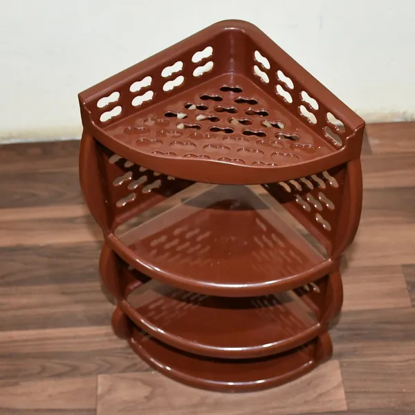 Brown_Multi-Purpose_3_Layer_Plastic_Corner_Rack_|_Big_Plastic_Wall_Shelf