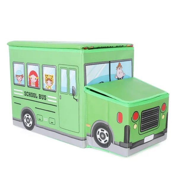 Multicolor_Foldable_Bus_Shape_Toy_Box_Storage_With_Lid