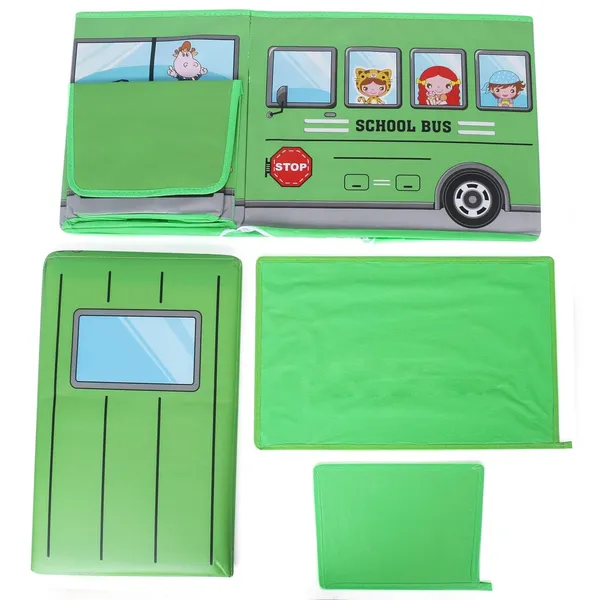 Multicolor_Foldable_Bus_Shape_Toy_Box_Storage_With_Lid