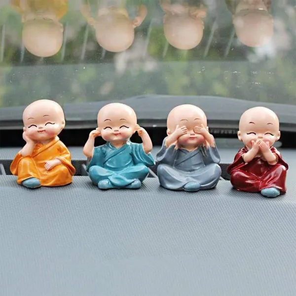 Multicolor_Show_Piece_Baby_Buddha_(4Pc)
