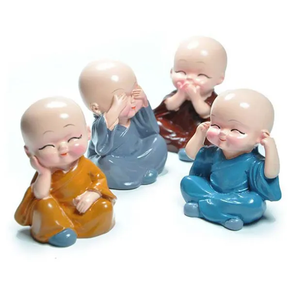 Multicolor_Show_Piece_Baby_Buddha_(4Pc)