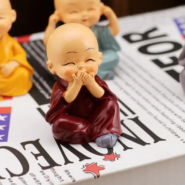 Multicolor_Show_Piece_Baby_Buddha_(4Pc)