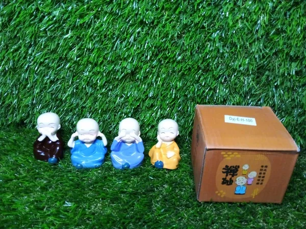 Multicolor_Show_Piece_Baby_Buddha_(4Pc)