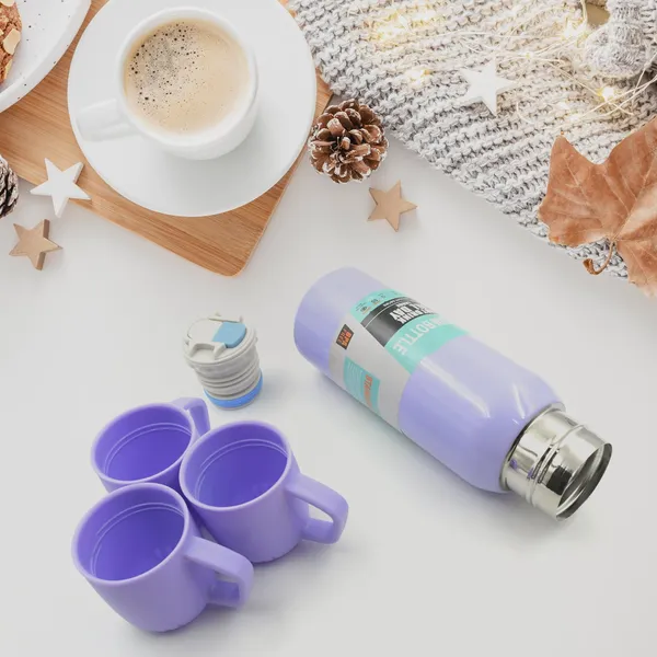 Multicolor_Stainless_Steel_Vacuum_Flask_Set_With_3_Cup_(Approx_500Ml)