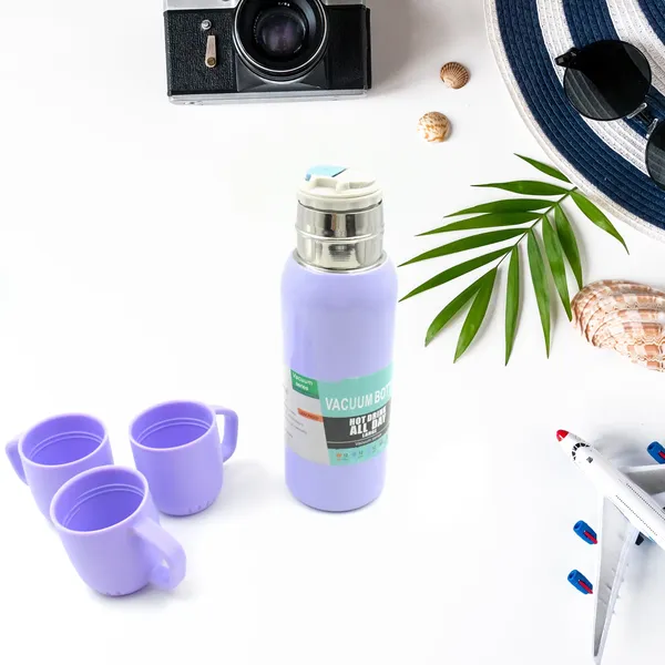 Multicolor_Stainless_Steel_Vacuum_Flask_Set_With_3_Cup_(Approx_500Ml)