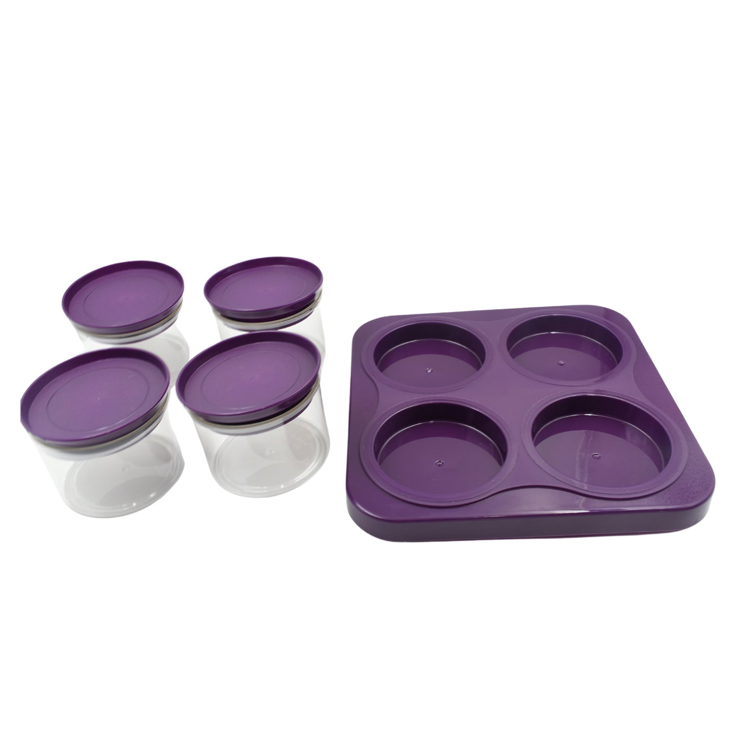 Multicolor_Airtight_Plastic_Storage_Container_Tray_Set_With_Lid_(4_Pc)