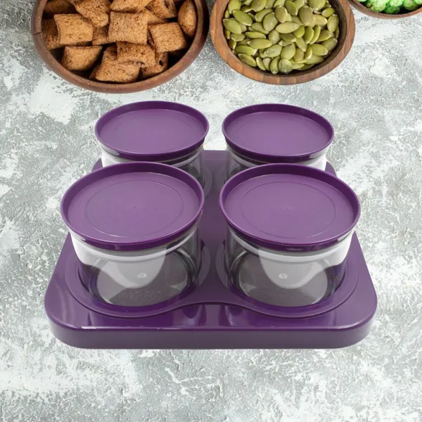 Multicolor_Airtight_Plastic_Storage_Container_Tray_Set_With_Lid_(4_Pc)