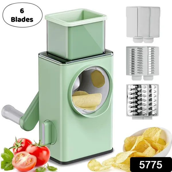 Multicolor_Stainless_Steel_Vegetable_Chopper_With_6_Blades