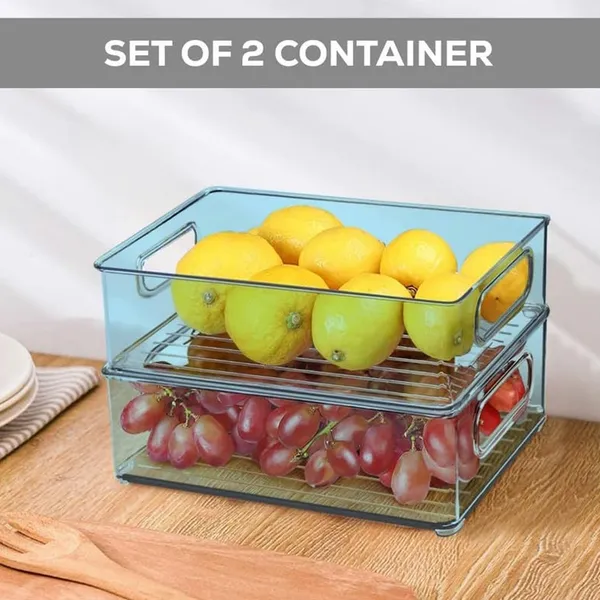 Multicolor_Plastic_Stackable_Fridge_Organizers_With_Handle_(Set_Of_2)