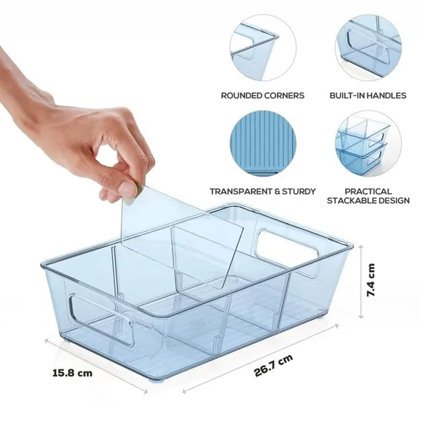 Multicolor_Plastic_Stackable_Fridge_Organizers_With_Handle_(Set_Of_2)