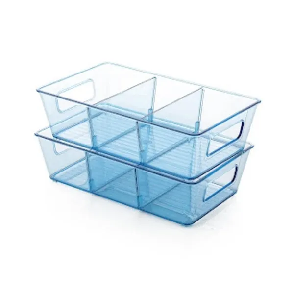 Multicolor_Plastic_Stackable_Fridge_Organizers_With_Handle_(Set_Of_2)