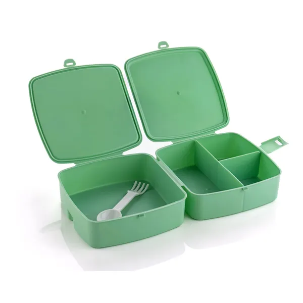 Multicolor_Plastic_Double-Layer_Square_4_Compartment_Tiffin_&_Push_Lock_With_Spoon