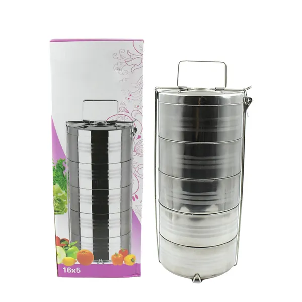 Multicolor_Stainless_Steel_Leakproof_5_Compartment_Round_Lunch_Box_(16X5_Inch)