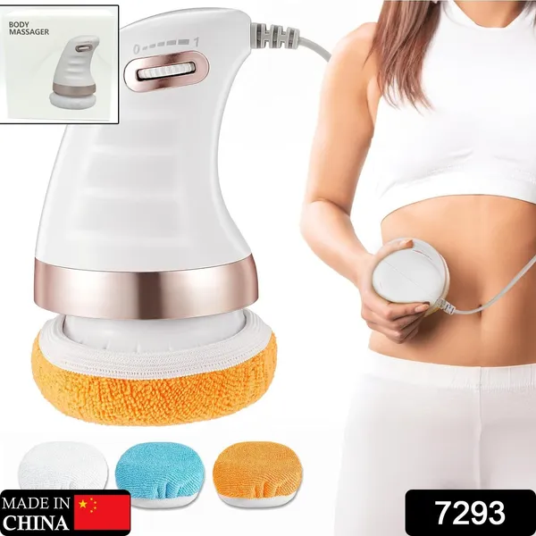 Multicolor_Body_Massager_Shaping_Machine_|_Body_Sculpting_Massager_With_3_Washable_Pads_|Adjustable_Speeds_|_Electric_Handheld_Massager_For_Belly,_Waist,_Legs,_Arms,_Butt_(1_Pc)