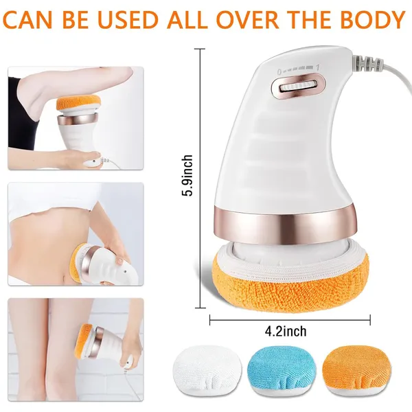Multicolor_Body_Massager_Shaping_Machine_|_Body_Sculpting_Massager_With_3_Washable_Pads_|Adjustable_Speeds_|_Electric_Handheld_Massager_For_Belly,_Waist,_Legs,_Arms,_Butt_(1_Pc)