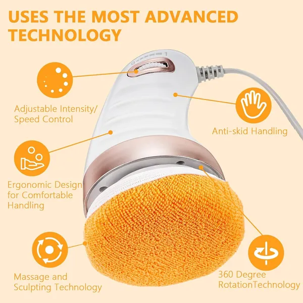 Multicolor_Body_Massager_Shaping_Machine_|_Body_Sculpting_Massager_With_3_Washable_Pads_|Adjustable_Speeds_|_Electric_Handheld_Massager_For_Belly,_Waist,_Legs,_Arms,_Butt_(1_Pc)